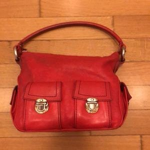 Marc Jacobs red leather handbag